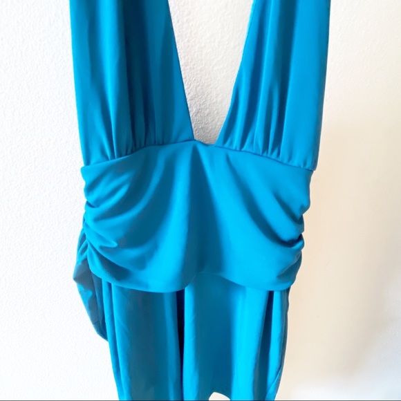 NWT Nasty Gal teal halter dress - Picture 5 of 7